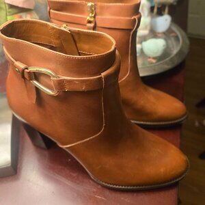 Ralph Lauren RLL Brown Leather Booties – Size 9B – Never Worn